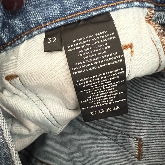 J Brand Straight Leg Raw Hem Jeans Size 32 - Picture 3 of 5